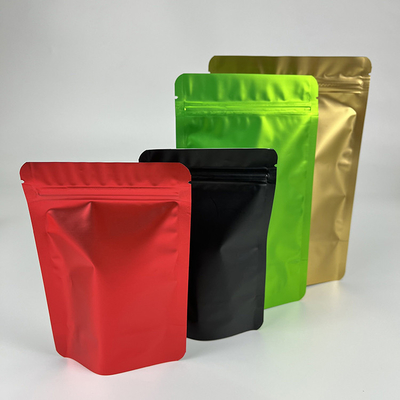Le zip-lock rescellable de catégorie comestible met en sac l'emballage en plastique de thé de Matte Stand Up Aluminum Foil