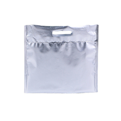 Le refroidisseur thermique de papier d'aluminium de nourriture en plastique jetable de tirette met en sac avec la poignée