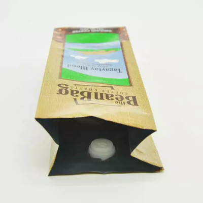 Sac scellé d'emballage de papier d'aluminium de grains de café d'écrous de thé de poudre de nourriture avec la soupape à air