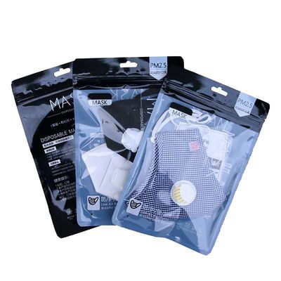 La bouche en plastique insonorisent 120 microns de sacs zip-lock réutilisables pour le masque N95