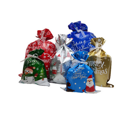 Grand Noël enveloppant le sac, poche en aluminium d'emballage des liens W44cm de ruban