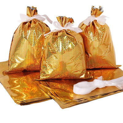 Sucrerie de sac de papier d'aluminium de cordon de Noël emballant 9 couleurs