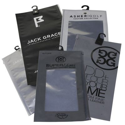 recyclable rescellable de sac zip-lock d'emballage de 80mic 16*18cm pour des gants