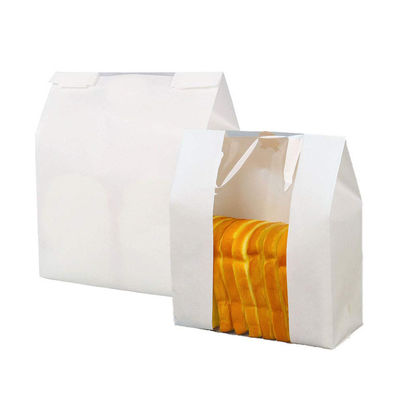 Sacs en papier de fond plat Papier d'emballage de Bopp, sacs de baguette de 12* 32*8.7cm Papier d'emballage