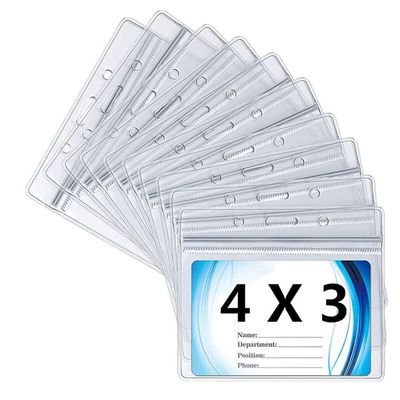 35C/Layer 4 x 3 dans la douille de vinyle de carte d'identification, protecteur de carte de vaccination de PVC