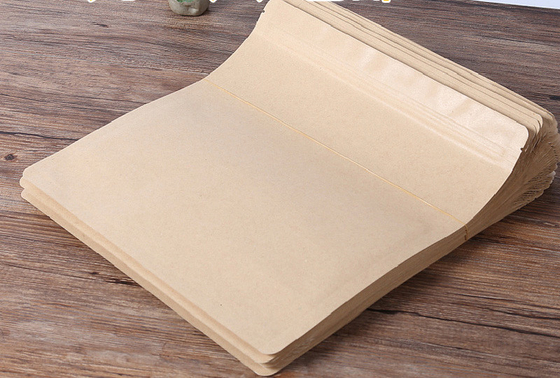 Les sacs de papier d'aluminium de thé ont scellé le sac vide zip-lock de papier d'emballage