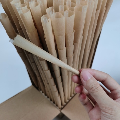 Taille organique pré roulée des cônes 1/4 du chanvre 17g faite en fibre en bambou naturelle
