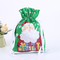 Emballage en plastique de sucrerie de biscuit de sac de cordon d'enfants de Père Noël de Noël
