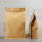 Petit zip-lock de papier d'emballage de Brown de sac d'emballage d'haricots d'écrous de casse-croûte avec la fenêtre givrée