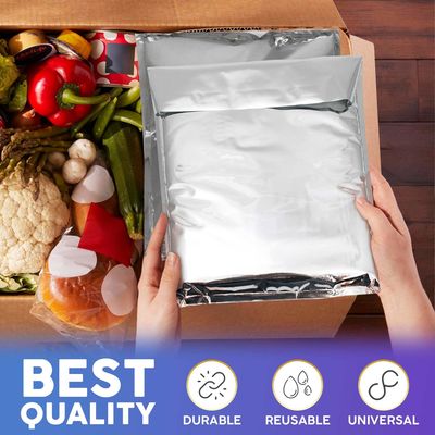 Foil métallique d'aluminium jetable chaud froid thermiquement isolé refroidisseur à bulles